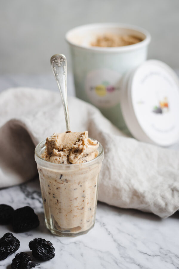 Black plum and rum gelato